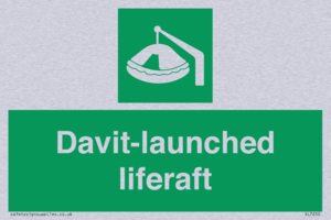 Davit-launched liferaft