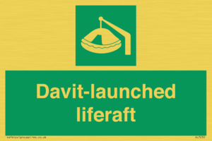 Davit-launched liferaft