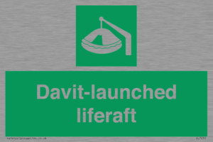 Davit-launched liferaft