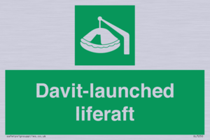Davit-launched liferaft