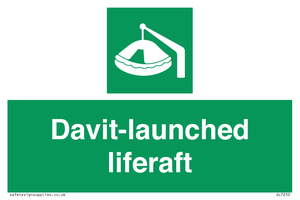 Davit-launched liferaft