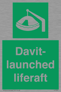 Davit-launched liferaft