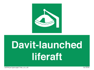 Davit-launched liferaft