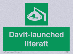 Davit-launched liferaft