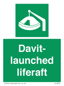 Davit-launched liferaft
