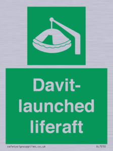 Davit-launched liferaft