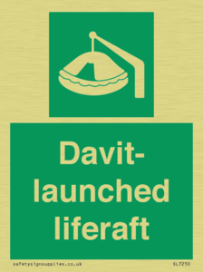 Davit-launched liferaft