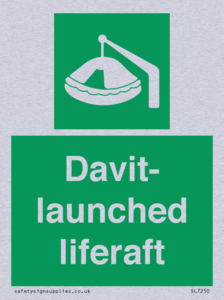 Davit-launched liferaft