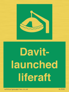 Davit-launched liferaft