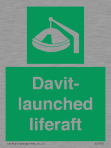 Davit-launched liferaft
