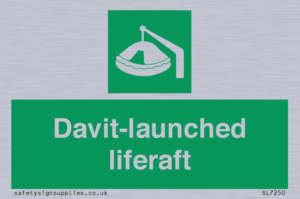 Davit-launched liferaft