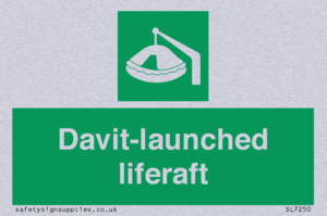Davit-launched liferaft