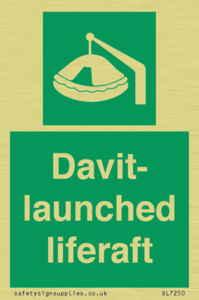 Davit-launched liferaft