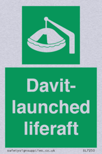 Davit-launched liferaft