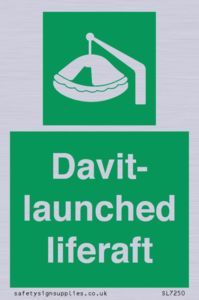 Davit-launched liferaft