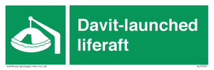 Davit-launched liferaft