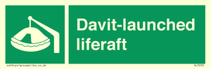 Davit-launched liferaft