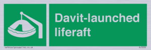 Davit-launched liferaft
