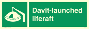Davit-launched liferaft