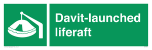 Davit-launched liferaft