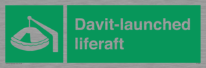 Davit-launched liferaft