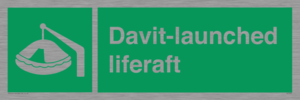 Davit-launched liferaft