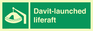 Davit-launched liferaft