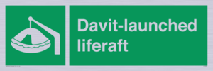 Davit-launched liferaft