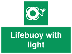 Lifebuoy with light