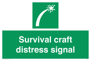 Survival craft distress signal