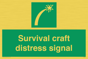 Survival craft distress signal