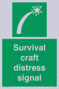 Survival craft distress signal