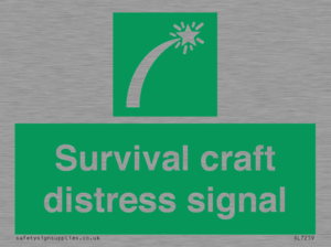 Survival craft distress signal