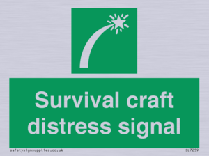 Survival craft distress signal