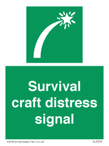 Survival craft distress signal