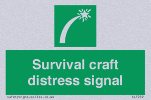 Survival craft distress signal
