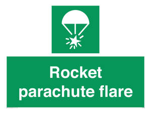 Rocket parachute flare