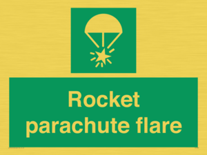 Rocket parachute flare