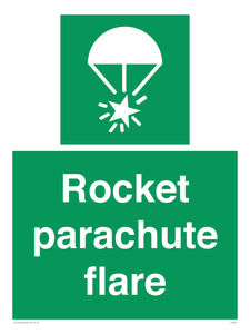 Rocket parachute flare