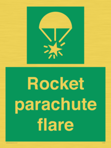 Rocket parachute flare
