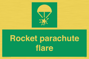 Rocket parachute flare