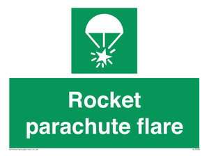 Rocket parachute flare