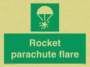 Rocket parachute flare