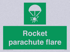 Rocket parachute flare