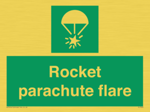 Rocket parachute flare