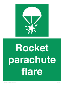 Rocket parachute flare