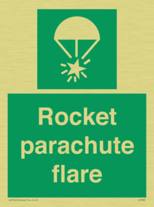 Rocket parachute flare