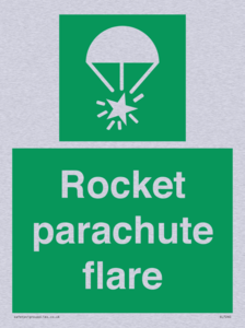Rocket parachute flare