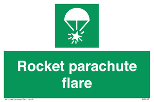 Rocket parachute flare