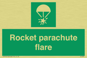 Rocket parachute flare